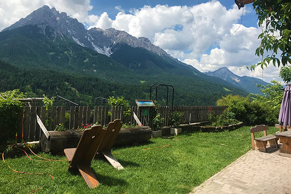 Il giardino con vista panoramica